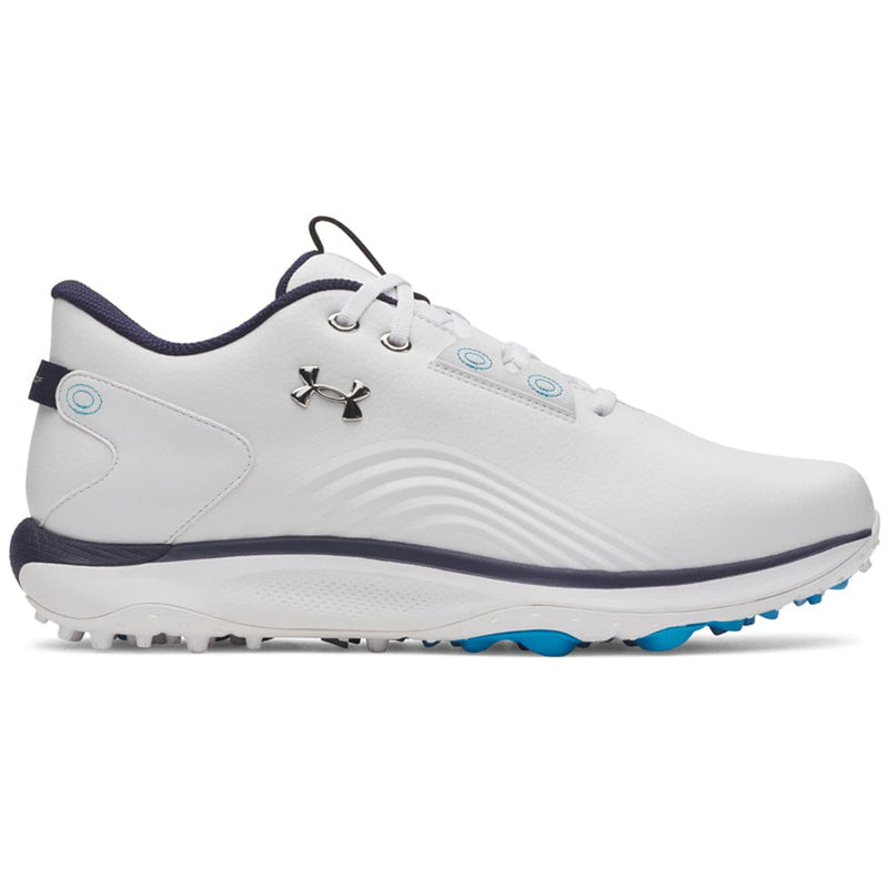 Under Armour Drive Fade 2 Waterproof Spikeless Shoes - White/White/Metallic Silver
