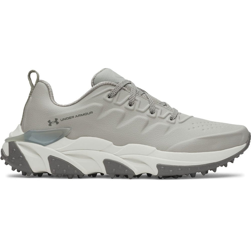 Under Armour Halo Tour Waterproof Spikeless Shoes - Titanium/Summit White/Clay Green