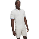 Under Armour ArmourDry Print Rib Polo Shirt - White/Green Citrine/Aegean Blue