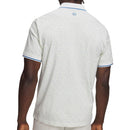 Under Armour ArmourDry Print Rib Polo Shirt - White/Green Citrine/Aegean Blue