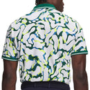 Under Armour ArmourDry Print Rib Polo Shirt - White/Campus Ivy/Campus Ivy