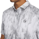 Under Armour Drive Chill Printed Polo Shirt - Halo Grey/White/Black