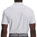 Under Armour Drive Chill Printed Polo Shirt - White/Midnight Navy/Midnight Navy