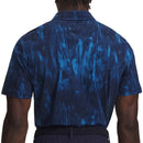 Under Armour Drive Chill Printed Polo Shirt - Aegean Blue/Midnight Navy/Mod Grey