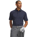 Under Armour ArmourDry Stripe Polo Shirt - Midnight Navy/Aegean Blue/White
