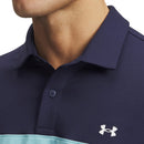 Under Armour T2G Colorblock Polo Shirt - Blue Haze/Midnight Navy/White
