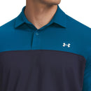 Under Armour T2G Colorblock Polo Shirt - Varsity Blue/Midnight Navy/White