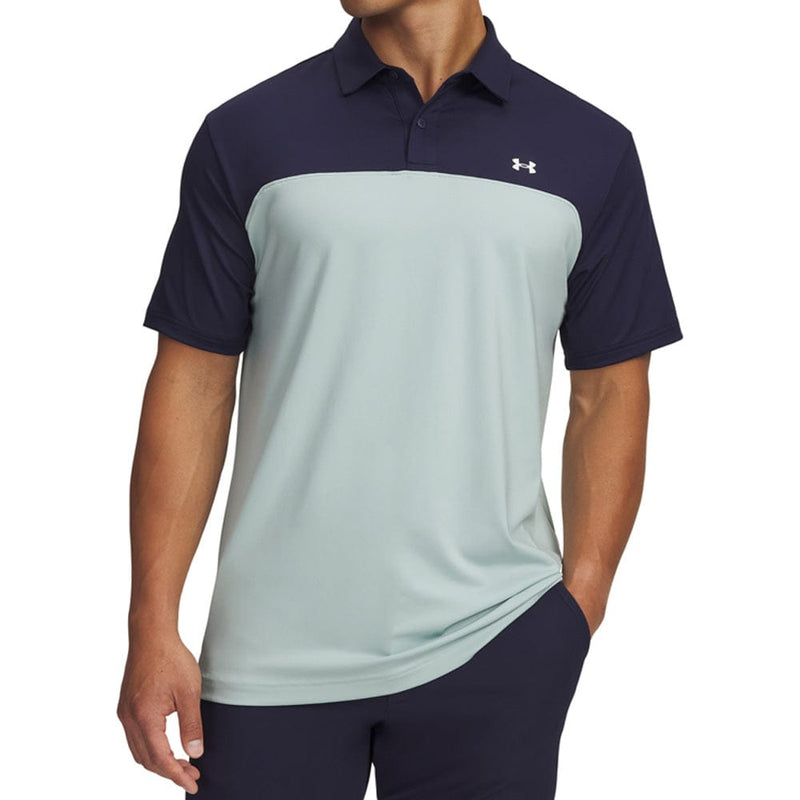 Under Armour T2G Colorblock Polo Shirt - Enamel Blue/Midnight Navy/White