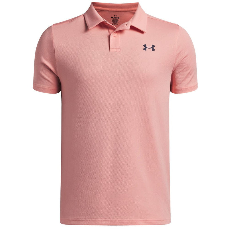 Under Armour Boys Matchplay Polo Shirt - Posh Pink/Midnight Navy