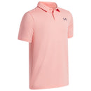 Under Armour Youth Matchplay Polo Shirt - Posh Pink/Academy