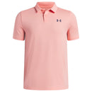 Under Armour Youth Matchplay Polo Shirt - Posh Pink/Academy