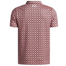 Under Armour Boys Matchplay Printed Polo Shirt - Posh Pink/Midnight Navy/White