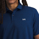 Under Armour T2G Printed Polo Shirt - Midnight Navy/Varsity Blue/White