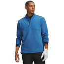 Under Armour Drive Pro Hybrid 1/2 Zip Pullover - Aegean Blue/White