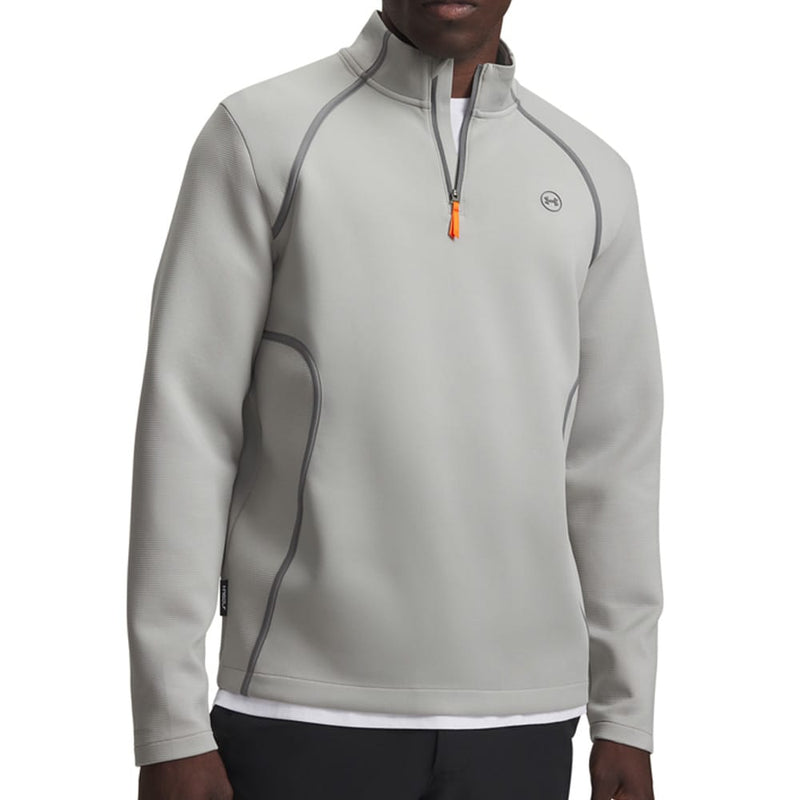 Under Armour Drive Midlayer 1/4 Zip Pullover - Titanium/Clay Green