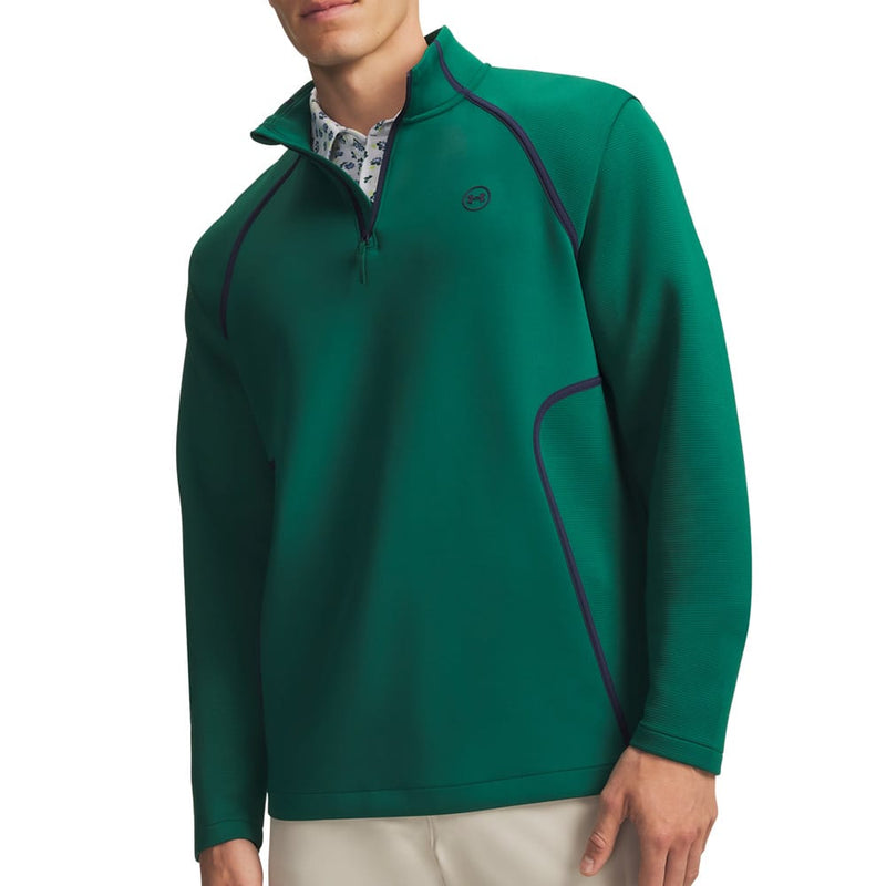 Under Armour Drive Midlayer 1/4 Zip Pullover - Campus Ivy/Midnight Navy
