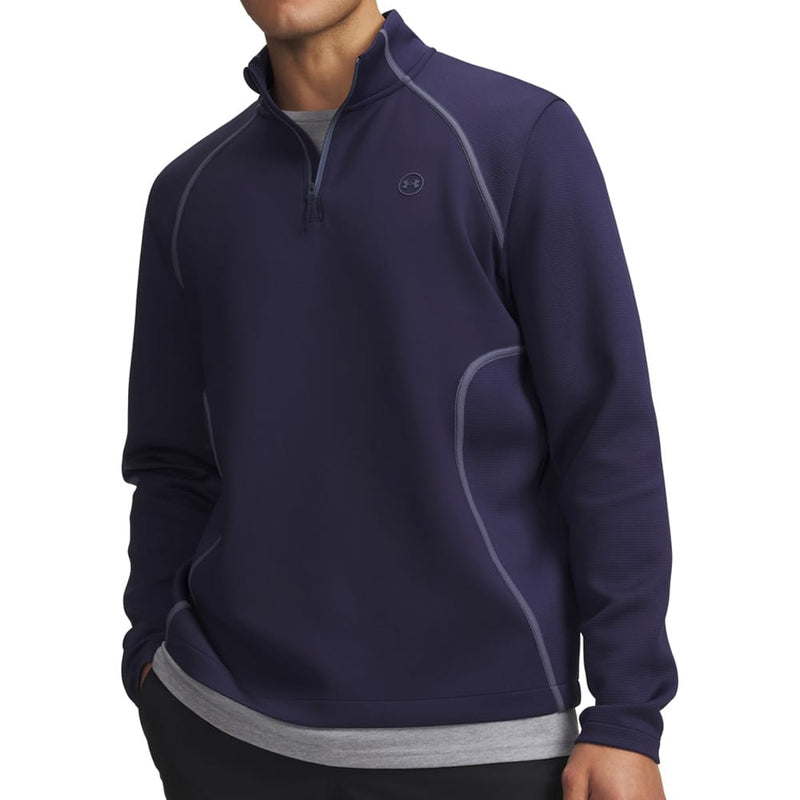 Under Armour Drive Midlayer 1/4 Zip Pullover - Midnight Navy/Downpour Grey