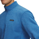 Under Armour Sweater Fleece Hybrid 1/2 Zip Pullover - Aegean Blue/Aegean Blue