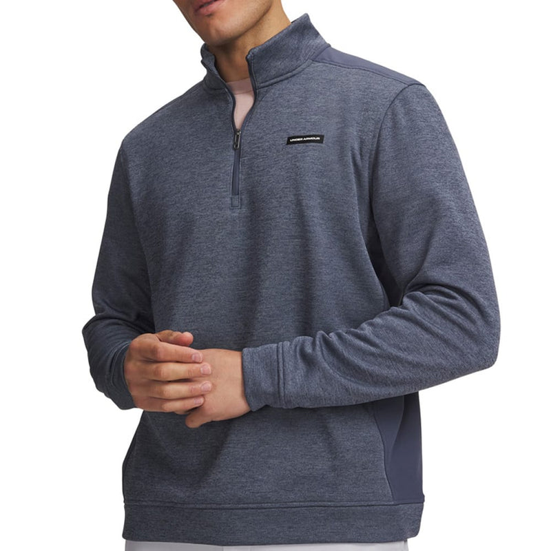Under Armour Sweater Fleece Hybrid 1/2 Zip Pullover - Downpour Grey/Downpour Grey