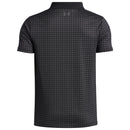 Under Armour Boys' Matchplay Printed Junior Polo Shirt - Black/Castlerock/Castlerock