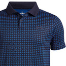 Under Armour Boys' Matchplay Printed Junior Polo Shirt - Midnight Navy/Blue Atlantis/Midnight Navy