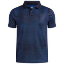 Under Armour Boys' Matchplay Printed Junior Polo Shirt - Midnight Navy/Blue Atlantis/Midnight Navy