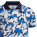 Under Armour Boys' Matchplay Printed Junior Polo Shirt - Midnight Navy/Blue Atlantis/White