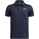 Under Armour Boys' Playoff Printed Polo - Midnight Navy/Halo Gray