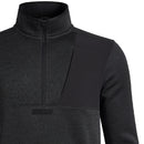 Under Armour Boys' Drive Hybrid Storm 1/2 Zip Pullover - Black/Black