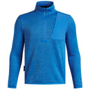 Under Armour Boys' Drive Hybrid Storm 1/2 Zip Pullover - Blue Atlantis/Blue Atlantis
