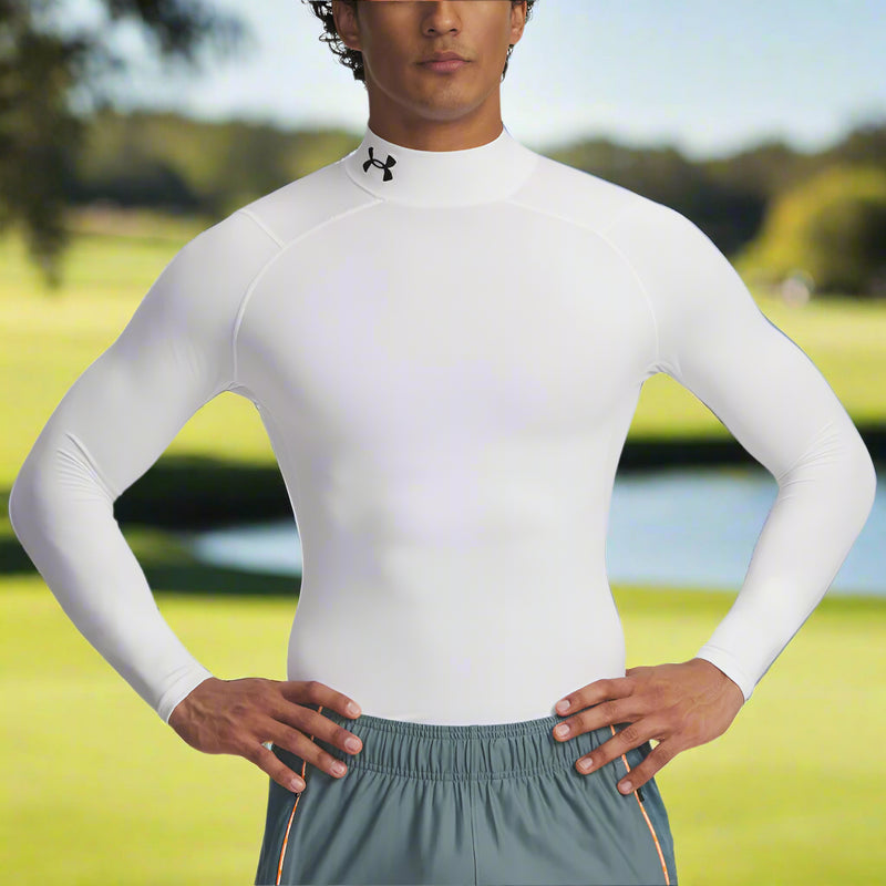 Under Armour CG Armour Compression Baselayer - White/Black
