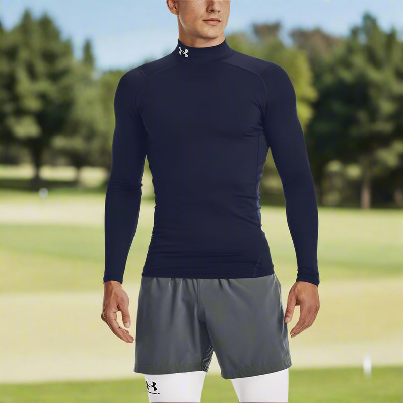 Under Armour CG Armour Compression Baselayer - Midnight Navy/White