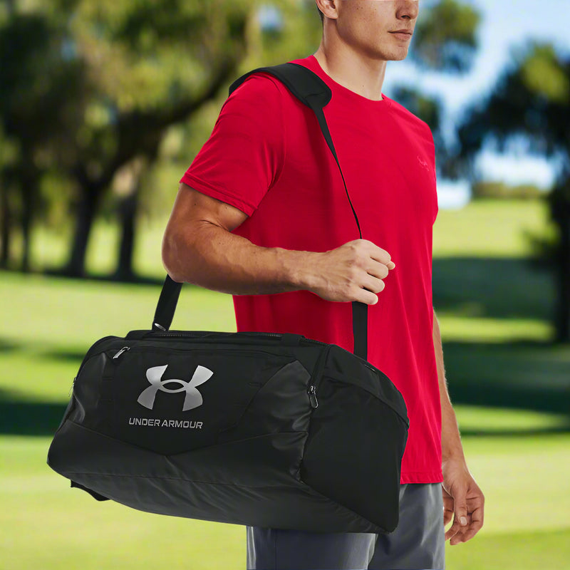 Under Armour Undeniable 5.0 Large Duffle - Black/Black/Metallic Silver