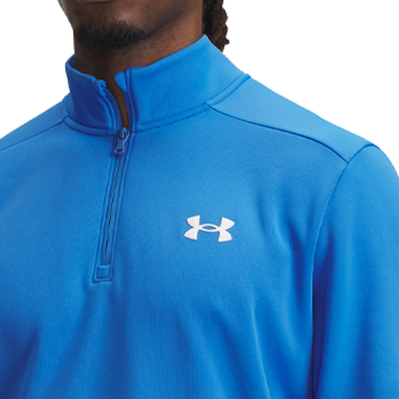 Under Armour Armour Fleece 1/4 Zip Pullover - Blue Atlantis/White