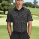 Under Armour Playoff 3.0 Printed Polo Shirt - Black/Castlerock/Black