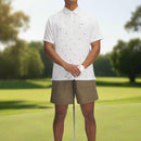 Under Armour Playoff 3.0 Printed Polo Shirt - White/Steel/Quails