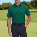 Under Armour Playoff 3.0 Printed Polo Shirt - Green/Midnight Navy