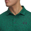 Under Armour Playoff 3.0 Printed Polo Shirt - Green/Midnight Navy