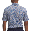 Under Armour Playoff 3.0 Printed Polo Shirt - Blue Atlantis/White/Midnight Navy