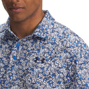 Under Armour Playoff 3.0 Printed Polo Shirt - Blue Atlantis/White/Midnight Navy