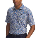Under Armour Playoff 3.0 Printed Polo Shirt - Blue Atlantis/White/Midnight Navy