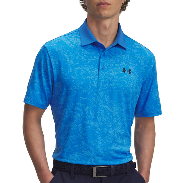 Under Armour Playoff 3.0 Printed Polo Shirt - Blue Atlantis/Viral Blue/Midnight Navy