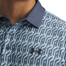 Under Armour Playoff 3.0 Printed Polo Shirt - Stream/Downpour Grey/Black