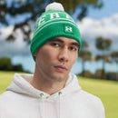 Under Armour Halftime Pom Beanie - Team Kelly Green/White/White