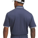 Under Armour Playoff 3.0 Rib Polo Shirt - Downpour Grey/Prime Pink/Midnight Navy