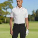 Under Armour Playoff 3.0 Rib Polo Shirt - White/Racer Red/Black
