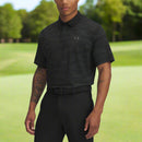 Under Armour Drive Chill Printed Polo Shirt - Black/Anthracite/Castlerock