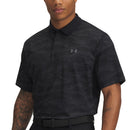 Under Armour Drive Chill Printed Polo Shirt - Black/Anthracite/Castlerock