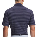 Under Armour Drive Chill Printed Polo Shirt - Midnight Navy/Washed Navy/Blue Calm