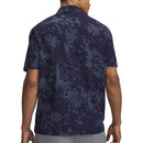 Under Armour Drive Chill Printed Polo Shirt - Midnight Navy/Halo Gray